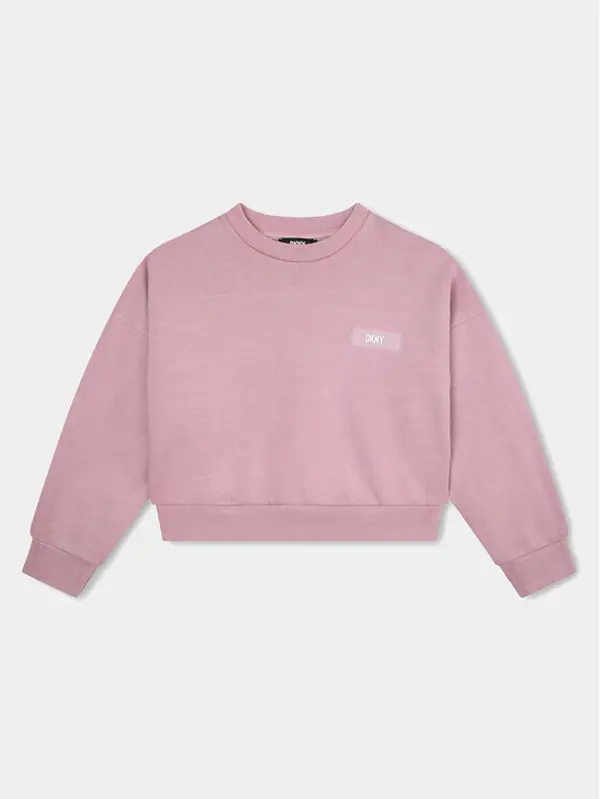 DKNY DKNY Majica dugih rukava D35T00 S Ružičasta Regular Fit