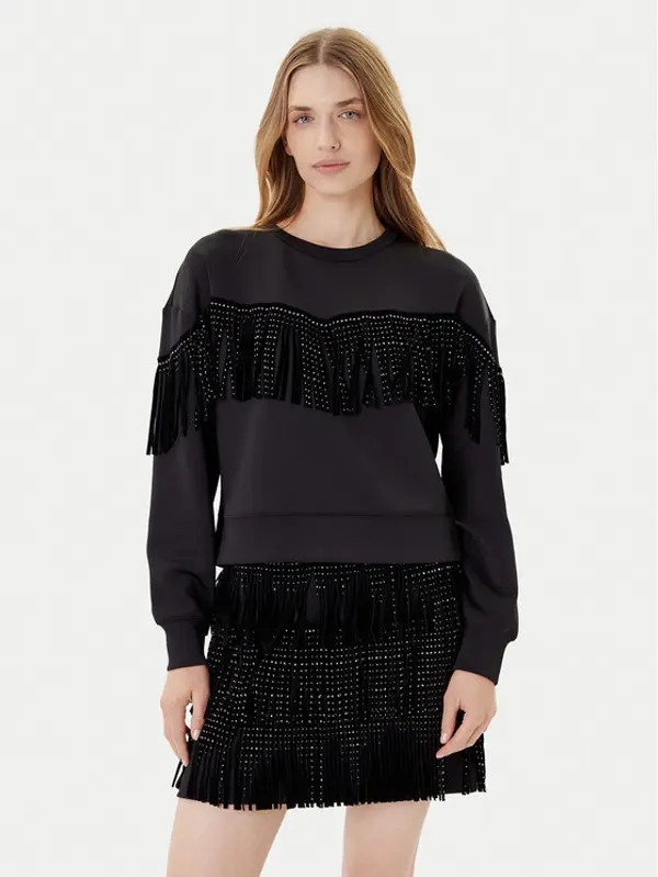DKNY DKNY Majica dugih rukava P5GH7XQE Crna Relaxed Fit