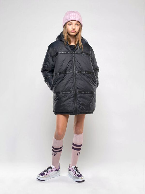 DKNY DKNY Pernata jakna D36687 S Crna Regular Fit