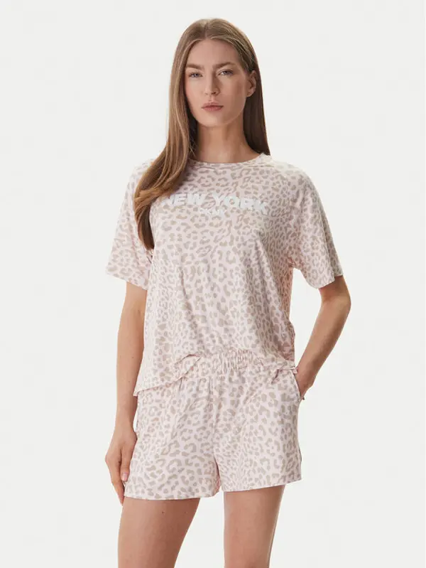 DKNY DKNY Pidžama YI50093 Ružičasta Regular Fit