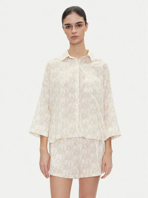 DKNY DKNY Pidžama YI80048 Bež Regular Fit