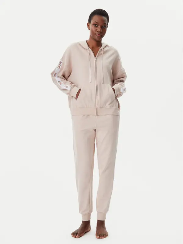 DKNY DKNY Pidžama YI90040 Bež Relaxed Fit