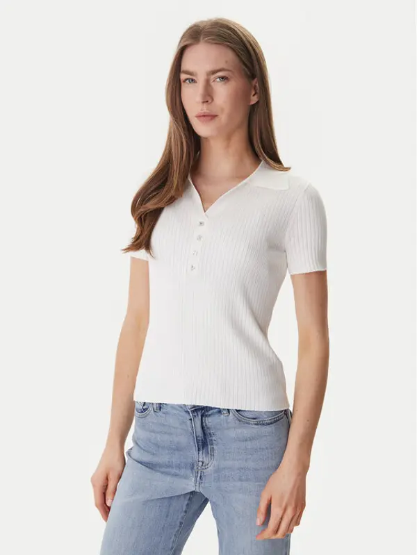 DKNY DKNY Polo DJ6R0236 Écru Regular Fit