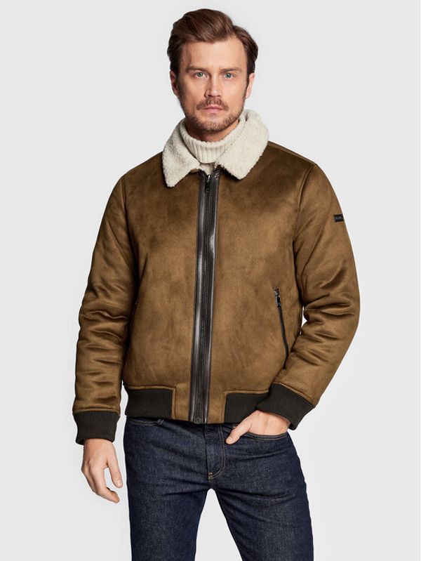 DKNY DKNY Prijelazna jakna DX9MS846 Smeđa Regular Fit