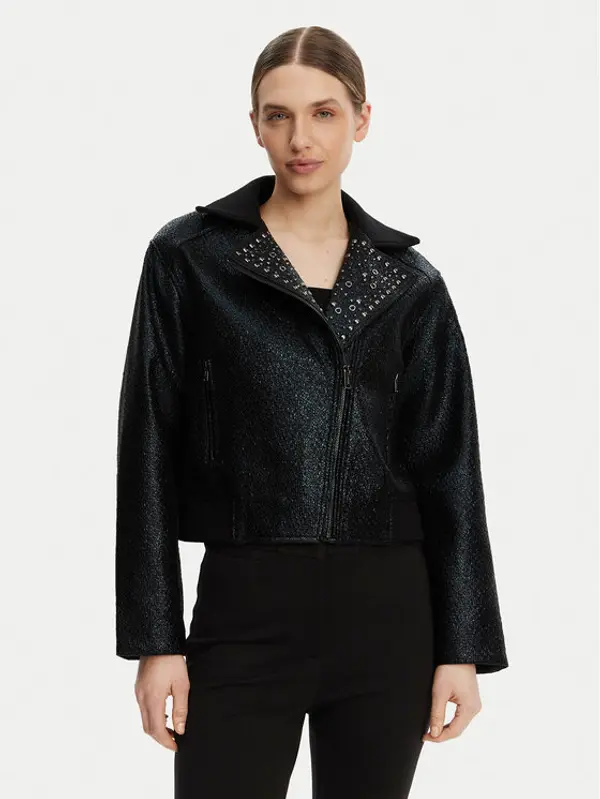 DKNY DKNY Prijelazna jakna P4JJ6XIY Crna Regular Fit