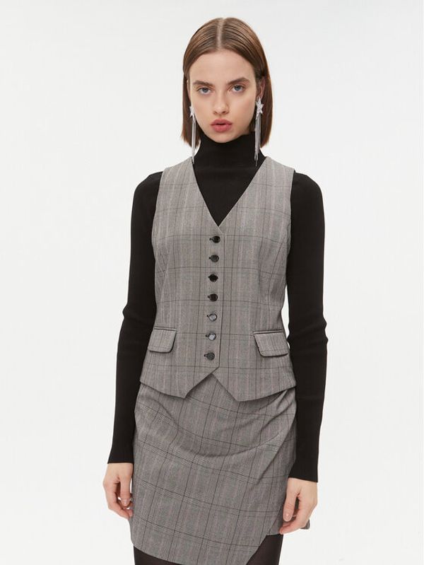 DKNY DKNY Prsluk za odijelo P3GTRU61 Siva Regular Fit