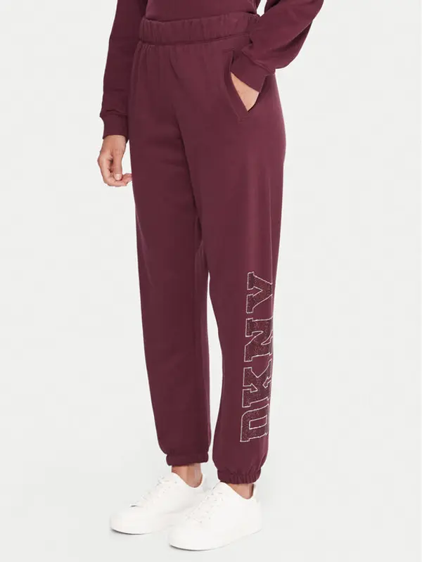 DKNY Sport DKNY Sport Donji dio trenerke DP5P3737 Tamnocrvena Regular Fit