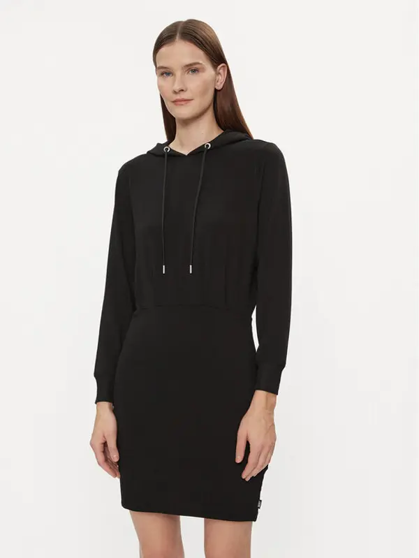 DKNY Sport DKNY Sport Džemper haljina DP3D4832 Crna Relaxed Fit