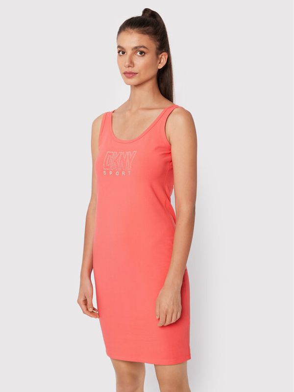 DKNY Sport DKNY Sport Ljetna haljina DP2D4646 Ružičasta Slim Fit
