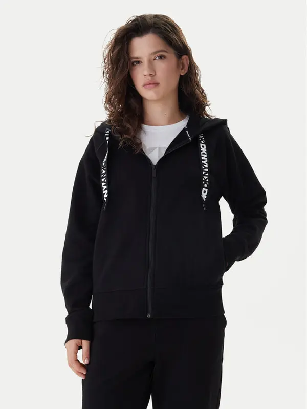 DKNY Sport DKNY Sport Majica dugih rukava DP5J9510 Crna Relaxed Fit