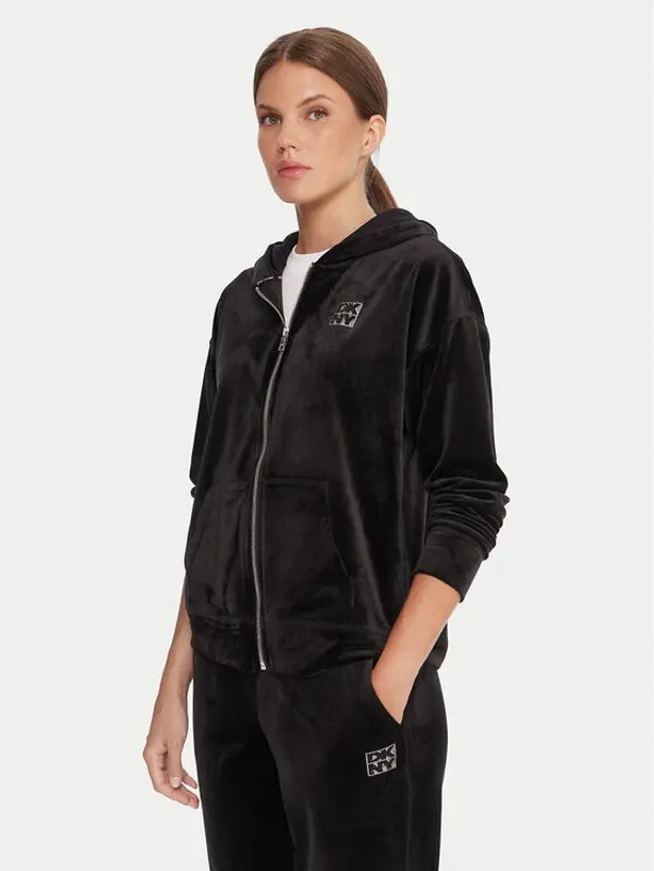 DKNY Sport DKNY Sport Majica dugih rukava DP5J9642 Crna Regular Fit