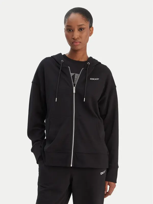 DKNY Sport DKNY Sport Majica dugih rukava DP6J9665 Crna Regular Fit