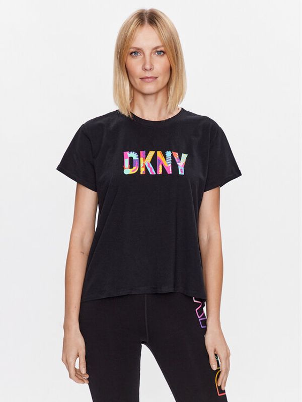 DKNY Sport DKNY Sport T-shirt DP3T9363 Crna Classic Fit