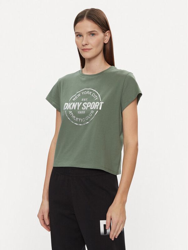 DKNY Sport DKNY Sport T-shirt DP3T9563 Zelena Relaxed Fit