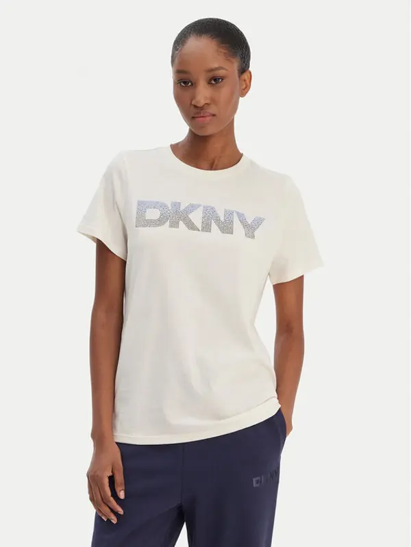 DKNY Sport DKNY Sport T-shirt DP6T1557 Écru Relaxed Fit
