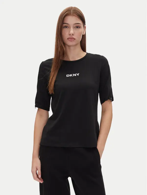 DKNY DKNY T-shirt P4JHBRJQ Crna Regular Fit