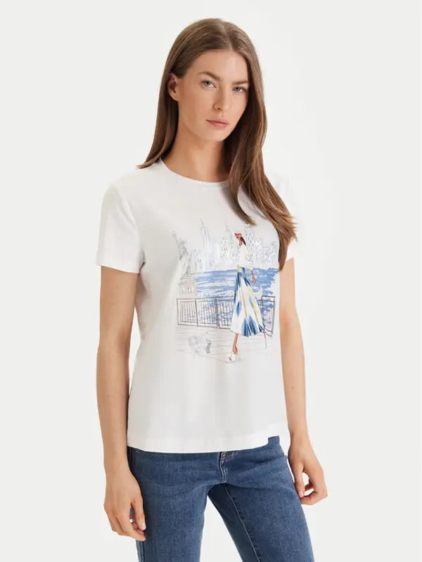 DKNY DKNY T-shirt P61MPWNA Bijela Regular Fit