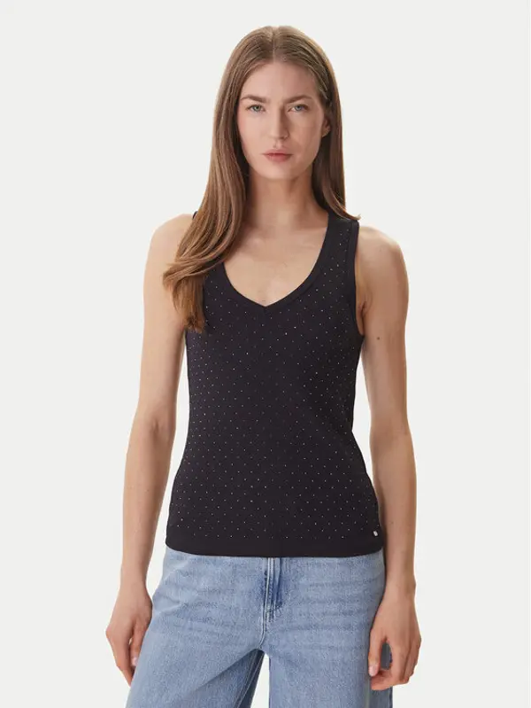 DKNY DKNY Top DJ6T1730 Crna Slim Fit