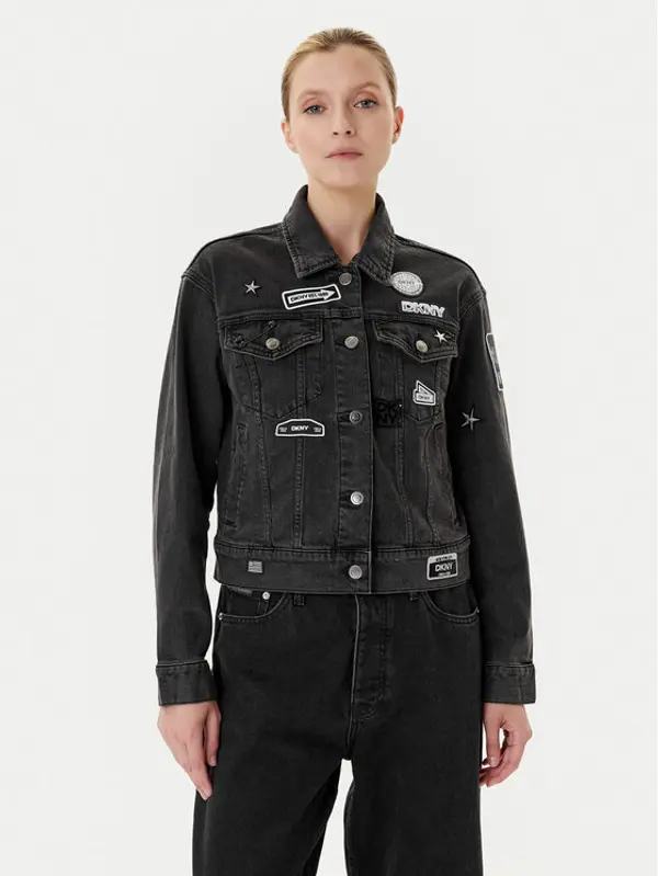 DKNY DKNY Traper jakna P5GCYC72 Siva Regular Fit