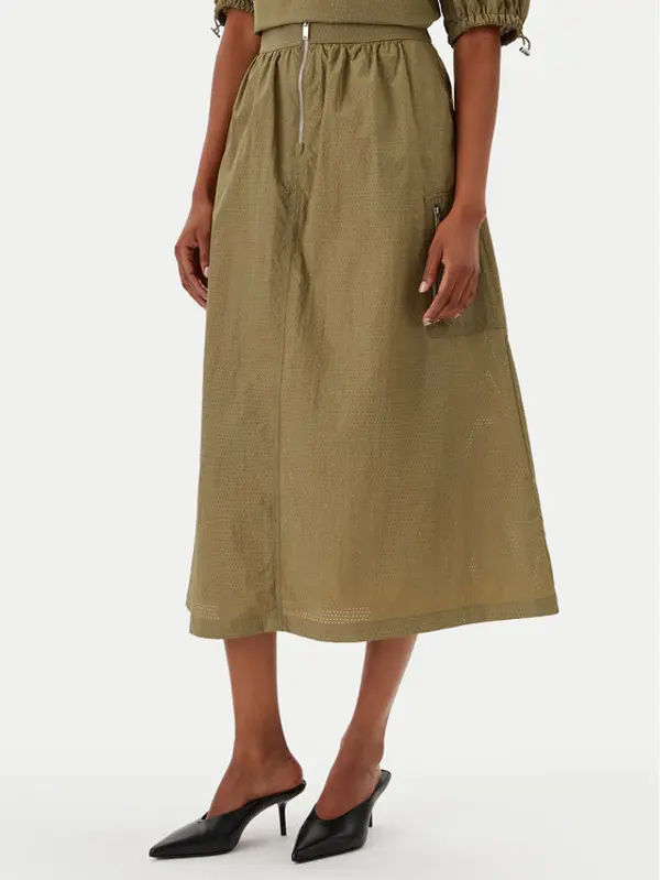 DKNY DKNY Trapez suknja P5BNSAFC Zelena Regular Fit