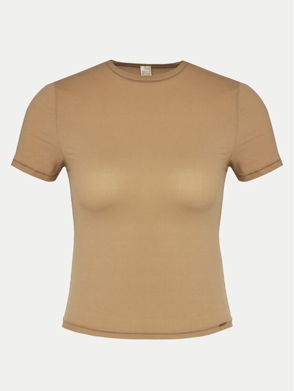 Dorina Dorina T-shirt Noa FXTO0015MI116 Smeđa Slim Fit