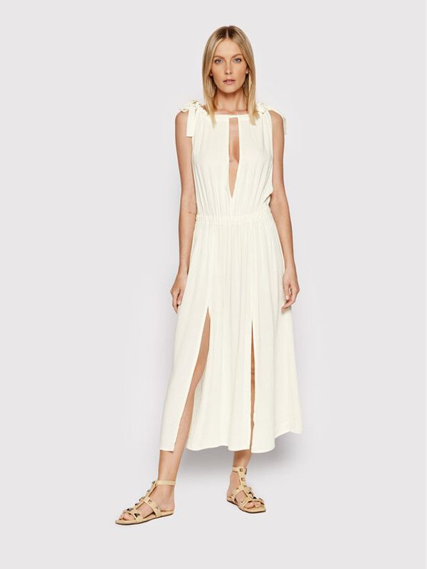 Drivemebikini Drivemebikini Ljetna haljina Toscana 2022-DRV-080B_WH Bijela Regular Fit