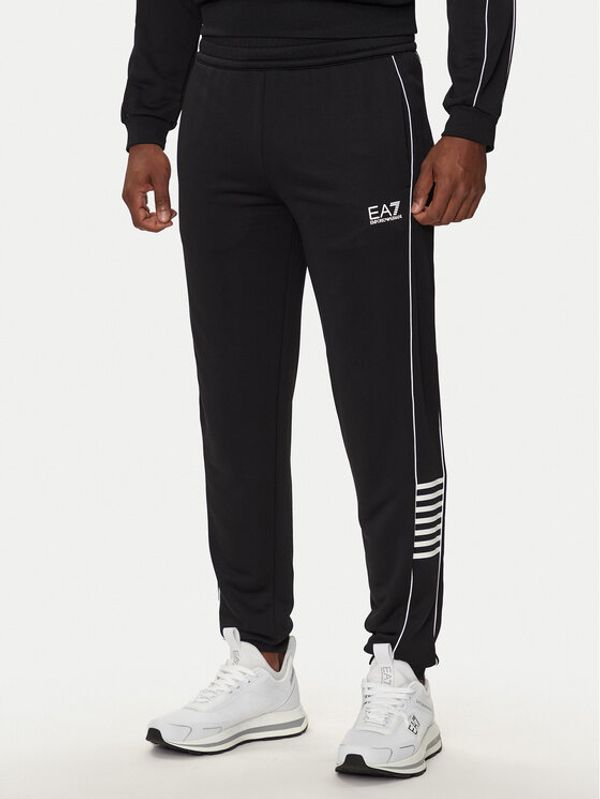 EA7 Emporio Armani EA7 Emporio Armani Donji dio trenerke 6DPP53 PJ16Z 1200 Crna Regular Fit