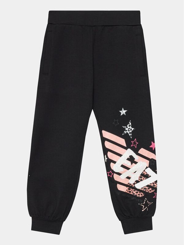 EA7 Emporio Armani EA7 Emporio Armani Donji dio trenerke 6RFP06 FJEAZ 1200 Crna Regular Fit