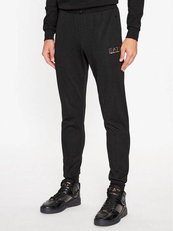 EA7 Emporio Armani EA7 Emporio Armani Donji dio trenerke 6RPP69 PJMCZ 1200 Crna Regular Fit