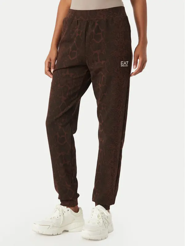 EA7 Emporio Armani EA7 Emporio Armani Donji dio trenerke 7W001416 AF26043 F6007 Tamno smeđa Regular Fit