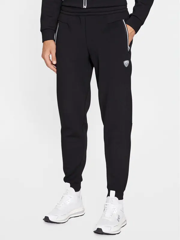 EA7 Emporio Armani EA7 Emporio Armani Donji dio trenerke 8NPP63 PJ4EZ 1200 Crna Regular Fit