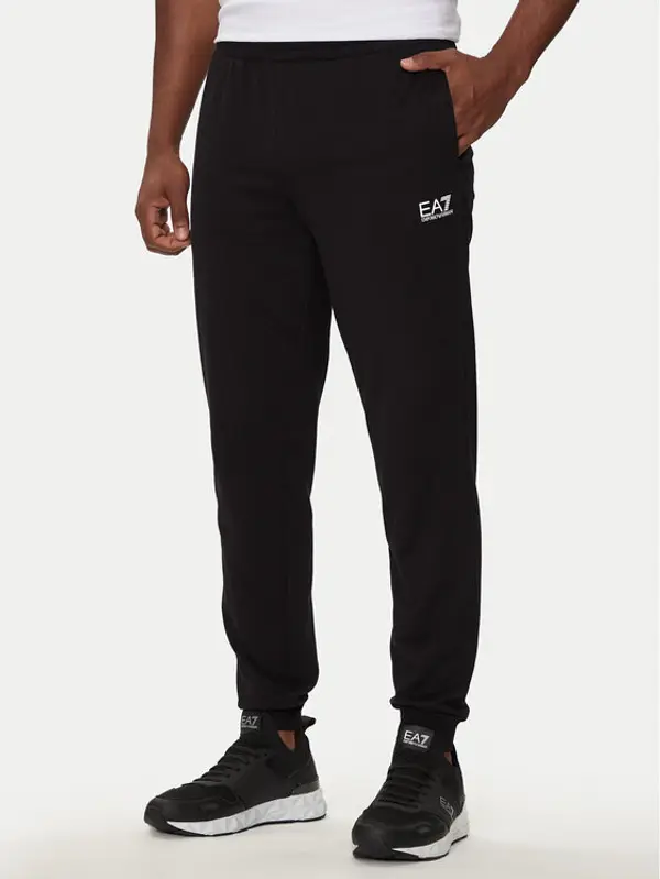EA7 Emporio Armani EA7 Emporio Armani Donji dio trenerke 8NPP66 PJVRZ 1200 Crna Regular Fit