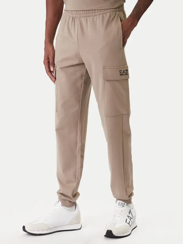 EA7 Emporio Armani EA7 Emporio Armani Donji dio trenerke 8NPP67 PJVRZ U6167 Bež Regular Fit