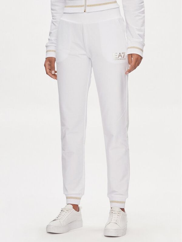 EA7 Emporio Armani EA7 Emporio Armani Donji dio trenerke 8NTP67 TJTXZ 1100 Bijela Regular Fit