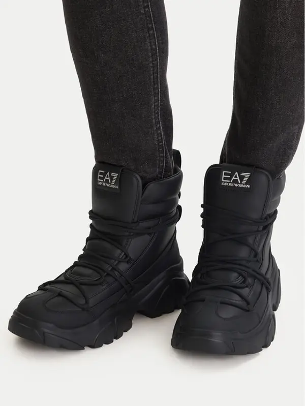 EA7 Emporio Armani EA7 Emporio Armani Gležnjače 7X000335 AF18611 MC061 Crna