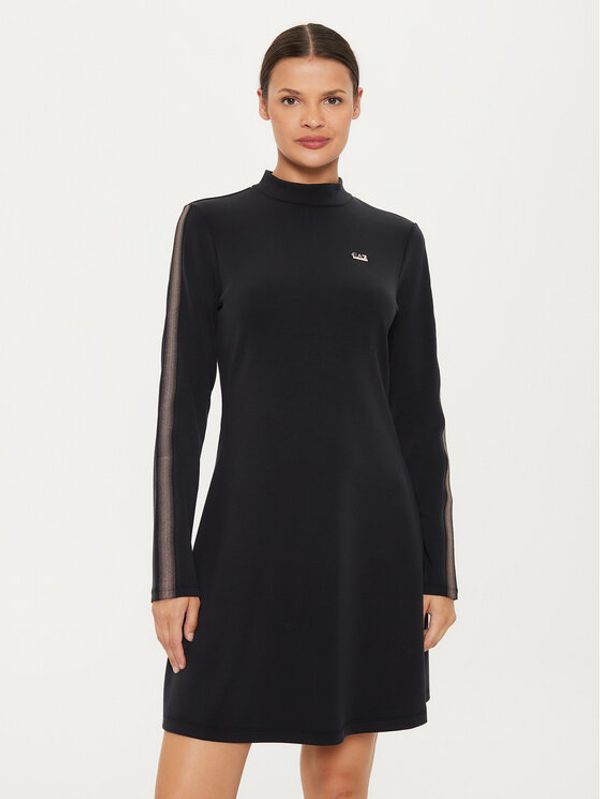 EA7 Emporio Armani EA7 Emporio Armani Haljina za svaki dan 6DTA54 TJZBZ 1200 Crna Regular Fit