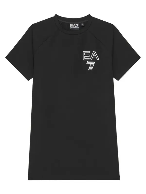 EA7 Emporio Armani EA7 Emporio Armani Haljina za svaki dan 7G000049 AF12484 UC001 Crna Relaxed Fit