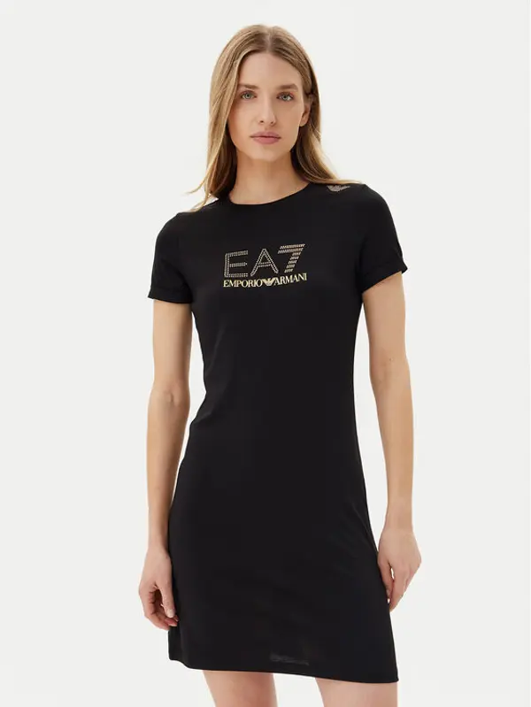 EA7 Emporio Armani EA7 Emporio Armani Haljina za svaki dan 7W000478 AF12500 UC001 Crna Regular Fit