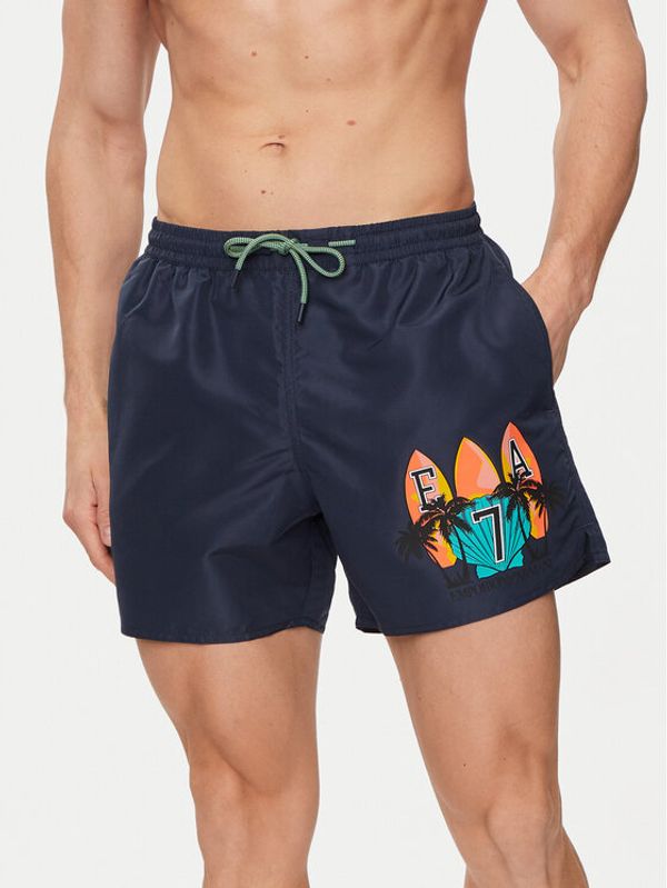 EA7 Emporio Armani EA7 Emporio Armani Kupaće gaće i hlače 902000 4R751 06935 Tamnoplava Regular Fit