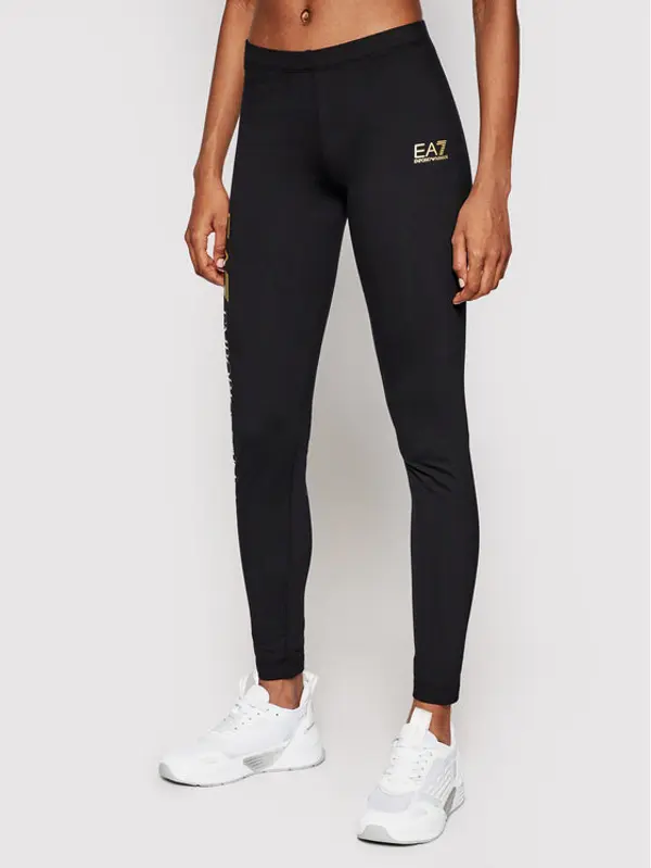 EA7 Emporio Armani EA7 Emporio Armani Leggings 8NTP63 TJ01Z 0200 Crna Slim Fit
