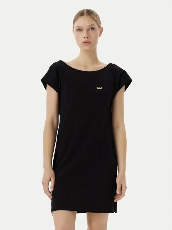 EA7 Emporio Armani EA7 Emporio Armani Ljetna haljina 7W001478 AF10373 UC001 Crna Relaxed Fit