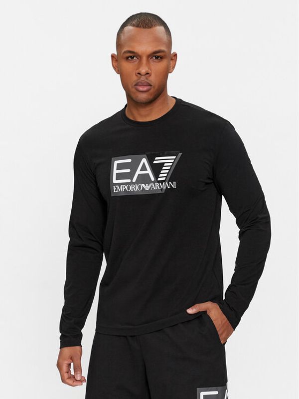 EA7 Emporio Armani EA7 Emporio Armani Majica dugih rukava 3DPT64 PJ03Z 1200 Crna Regular Fit