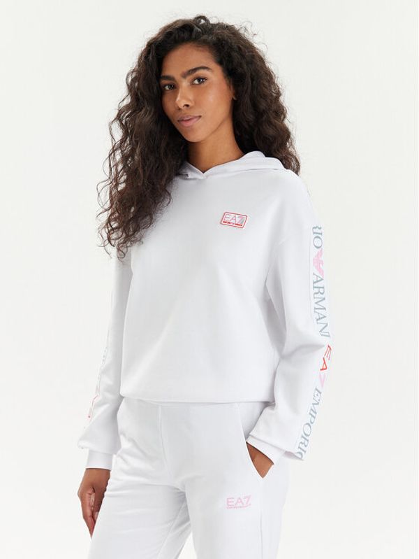 EA7 Emporio Armani EA7 Emporio Armani Majica dugih rukava 3DTM32 TJKWZ 1100 Bijela Regular Fit