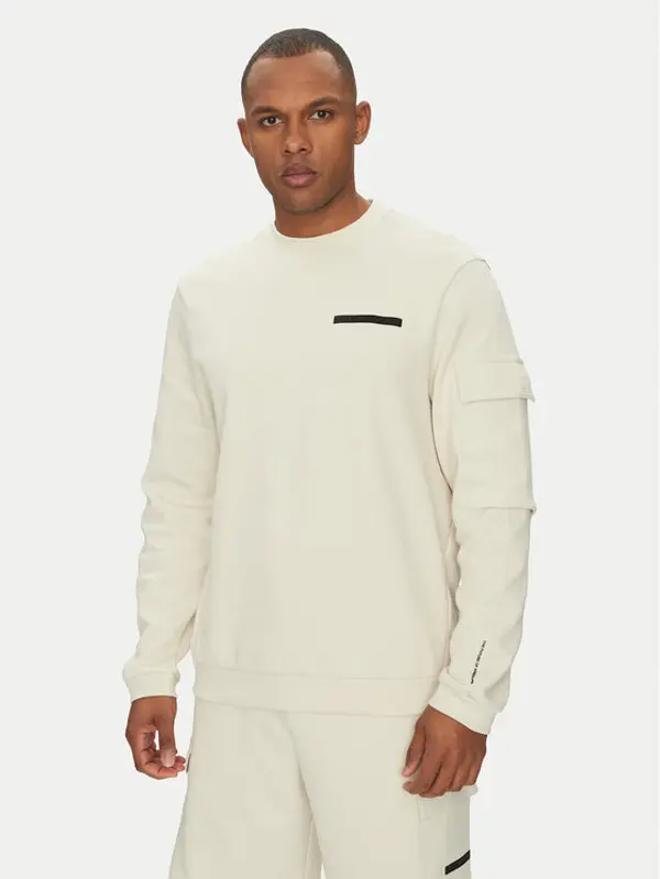 EA7 Emporio Armani EA7 Emporio Armani Majica dugih rukava 7M000324 AF12660 U1112 Écru Regular Fit