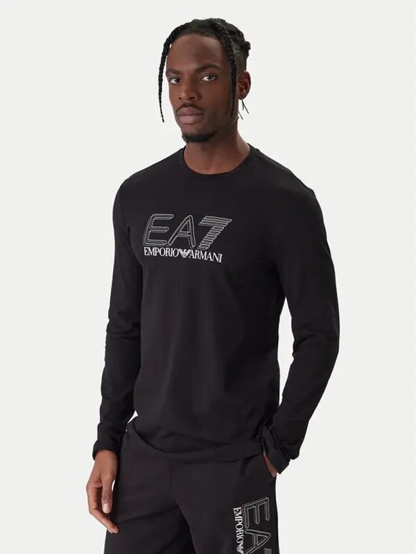 EA7 Emporio Armani EA7 Emporio Armani Majica dugih rukava 7M001310 AF10373 UC001 Crna Regular Fit