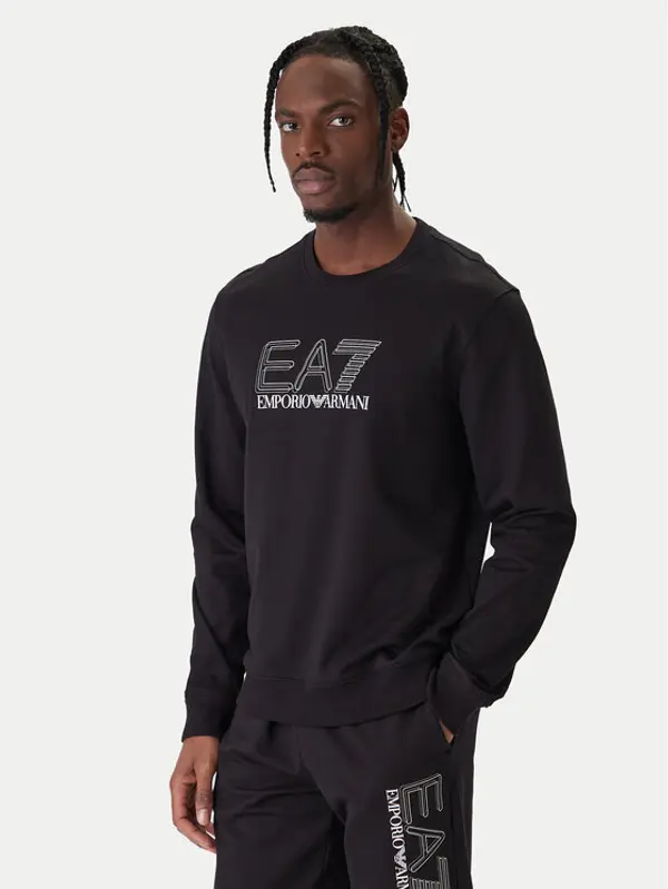 EA7 Emporio Armani EA7 Emporio Armani Majica dugih rukava 7M001312 AF13512 UC001 Crna Regular Fit