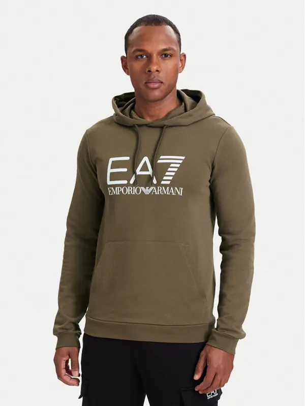 EA7 Emporio Armani EA7 Emporio Armani Majica dugih rukava 7M001413 AF22266 U6198 Svijetlo smeđa Regular Fit