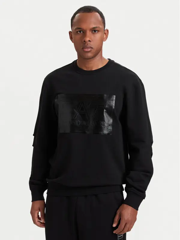 EA7 Emporio Armani EA7 Emporio Armani Majica dugih rukava 7M002108 AF27201 UC001 Crna Relaxed Fit
