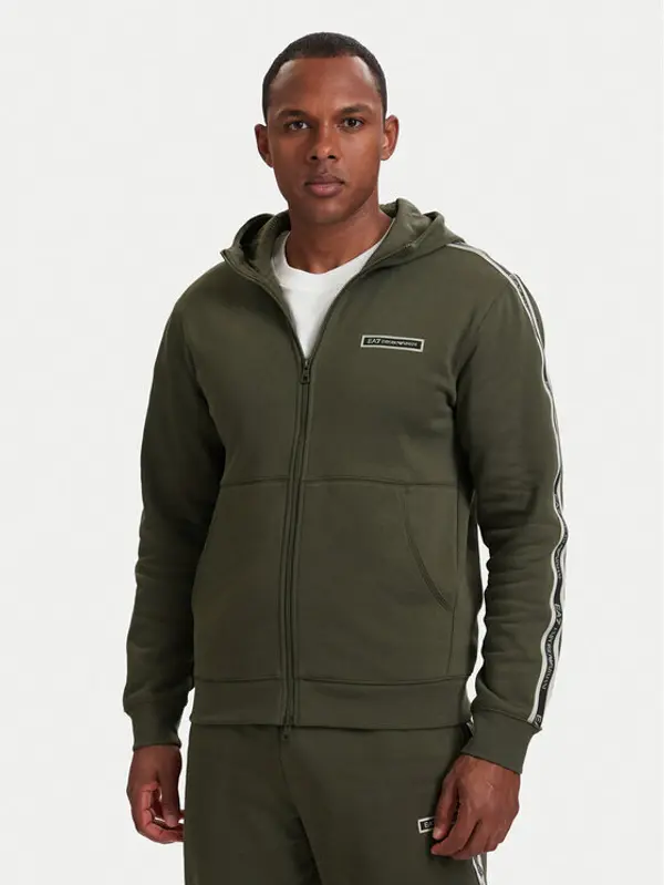 EA7 Emporio Armani EA7 Emporio Armani Majica dugih rukava 7M002197 AF10377 U7014 Tamno zelena Regular Fit