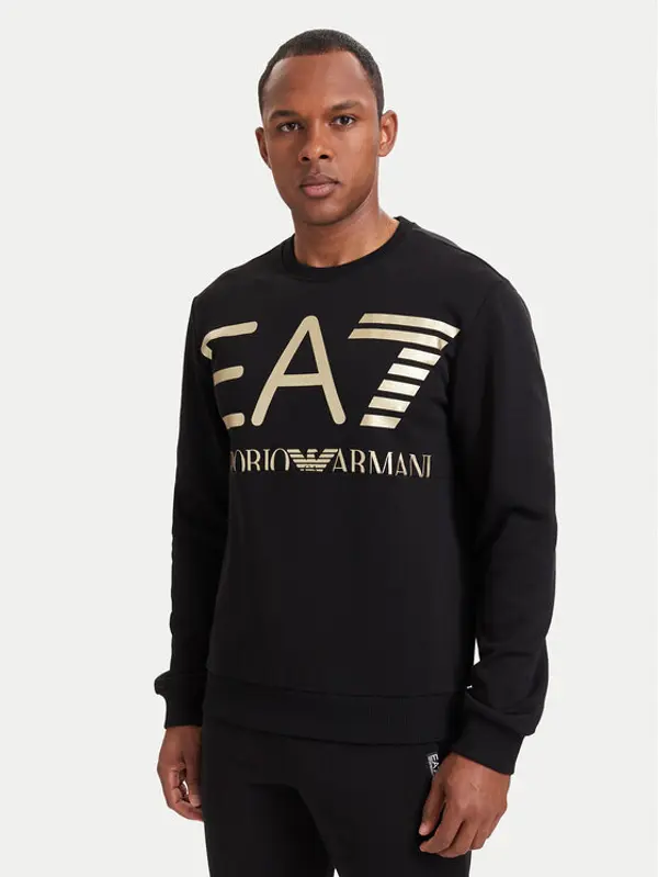 EA7 Emporio Armani EA7 Emporio Armani Majica dugih rukava 7M002201 AF27189 MC004 Crna Regular Fit